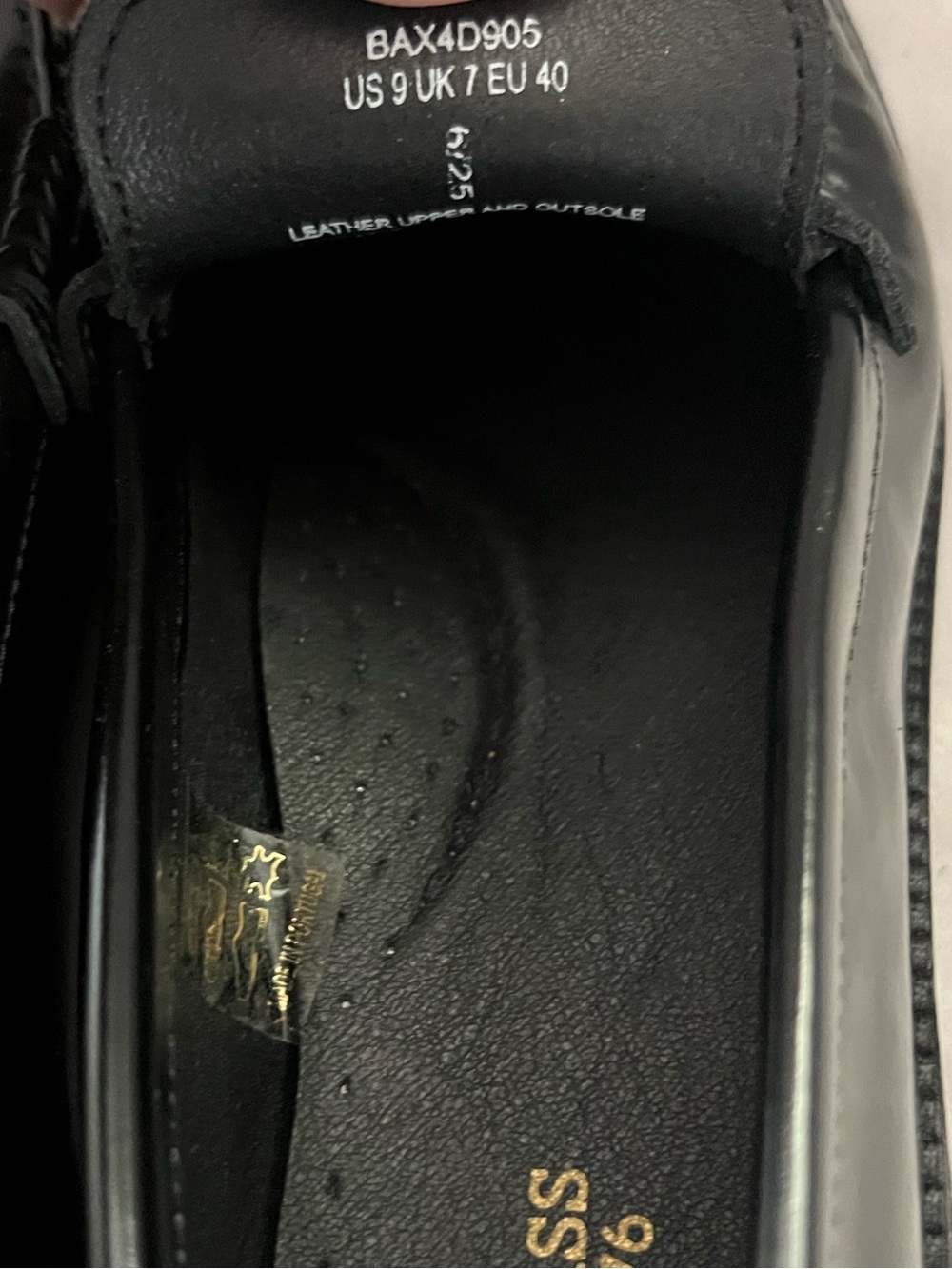 G.H. Bass WHITNEY BLACK LEATHER LOAFER BLOCK HEEL SHOE 9 $200 NEW - Picture 7 of 12
